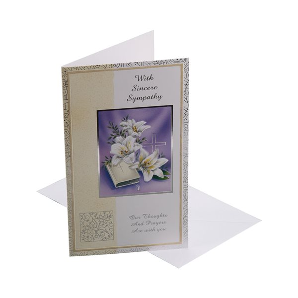 With Sincere Sympathy card (2) with envelope