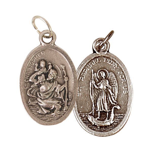 ''St. Christopher'' & ''St. Raphael'' Oxid. Medal