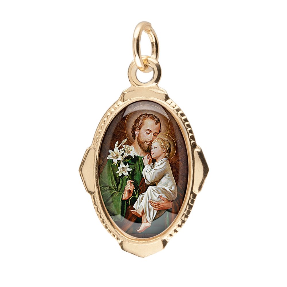 Aluminium / resin Medal 1'', Saint Joseph