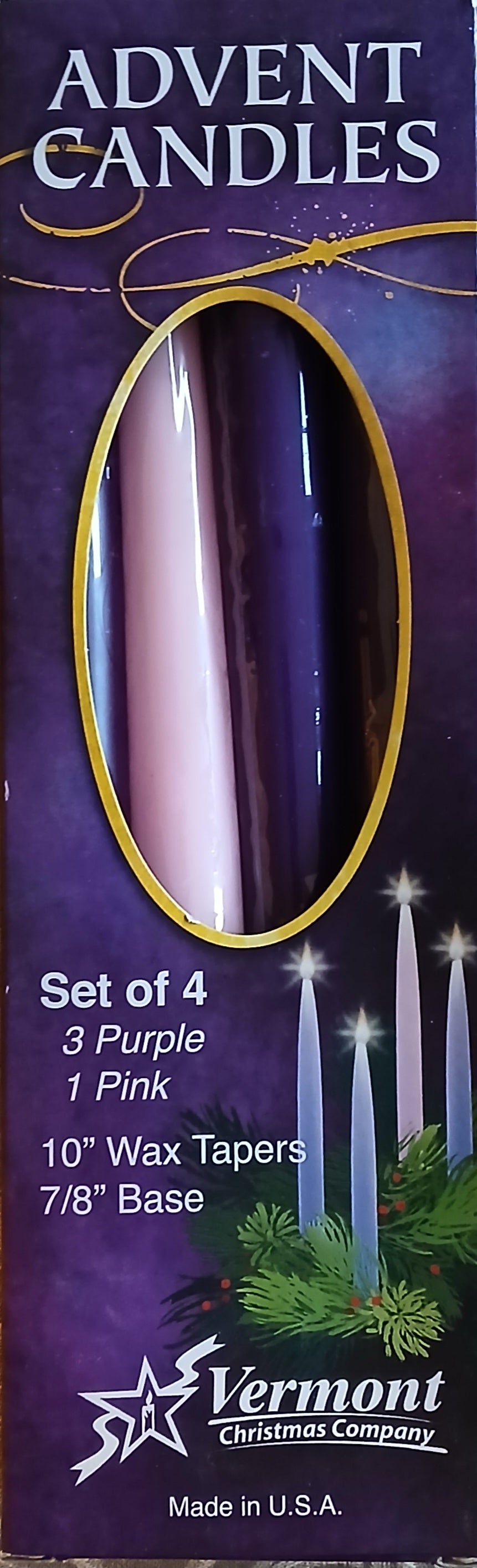 Advent Candles - Set of 4 **Clearance**