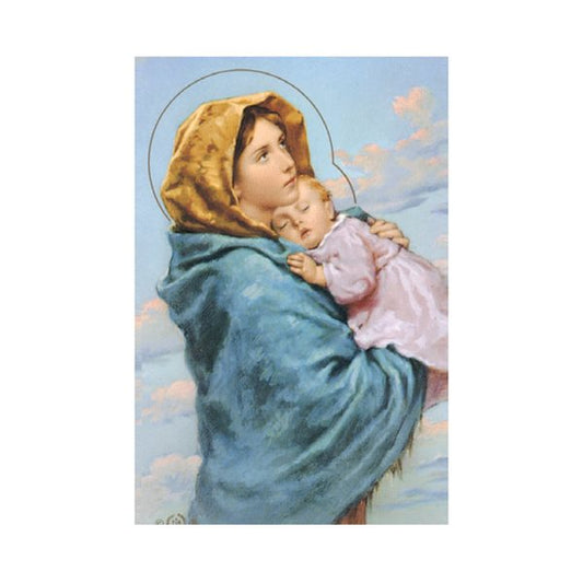 Madonna and Child prayer card