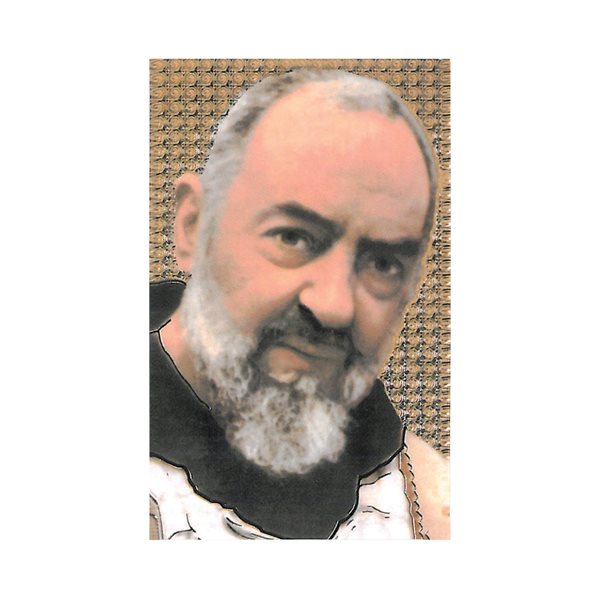 Laminated St. Padre Pio prayer card