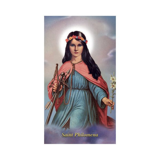 St. Philomena prayer card