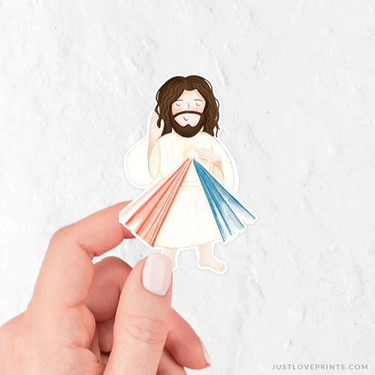 Divine Mercy Jesus Vinyl Sticker