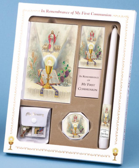 First Mass Book (Come My Jesus) Deluxe 1st Communion Set Girl's Edition