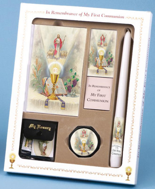 First Mass Book (Come My Jesus) Deluxe 1st Communion Set Boy's edition