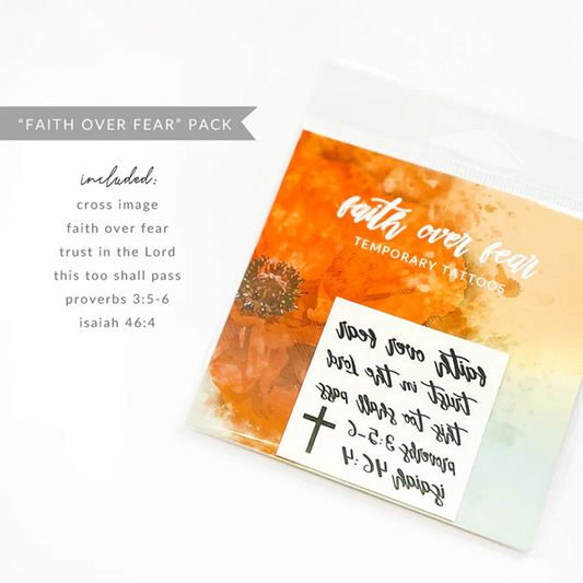 Faith over Fear Collection - Temporary Tattoos