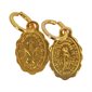 Gold Finish Oxidized Miraculous Medal