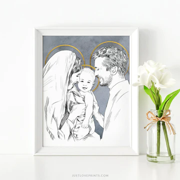 The Holy Family 8x10 Print